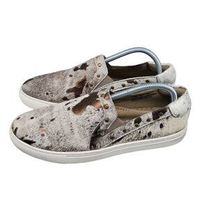 Corky's Shoes Womens Size 10 Brown Bronze Leather Pine Top Slip On Sneakers